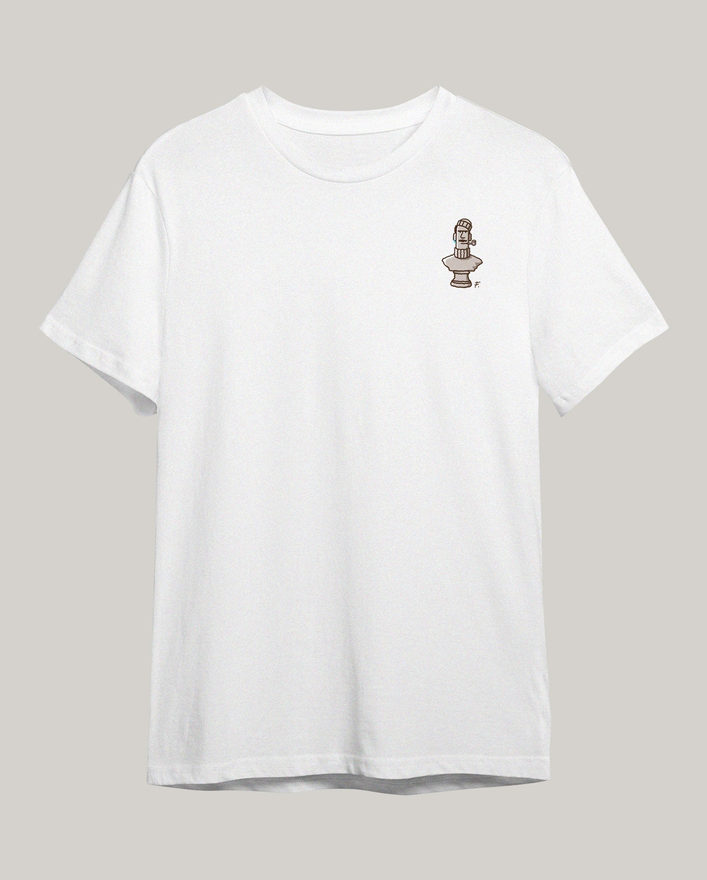 "Antique" White Tee