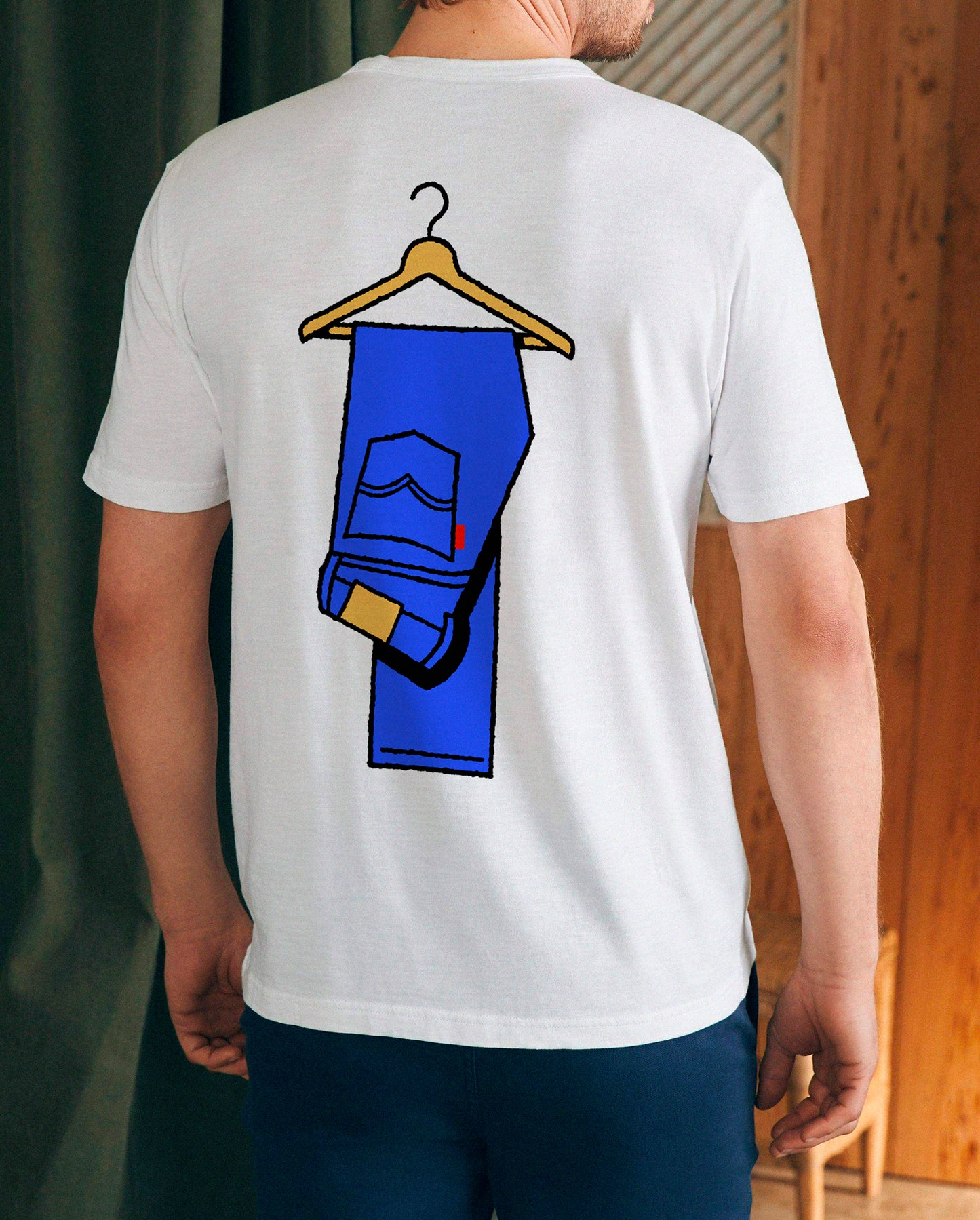 "Blue Jeans Baby" White Tee