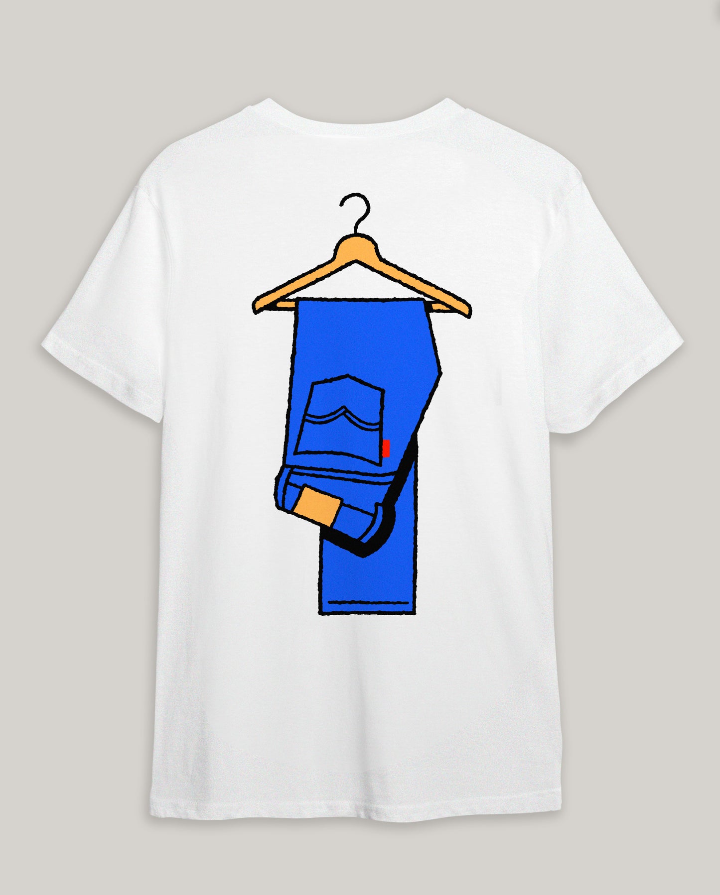 "Blue Jeans Baby" White Tee