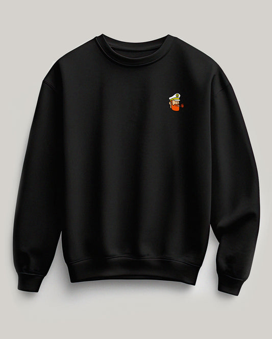 "The Captain" Black Sweatshirt