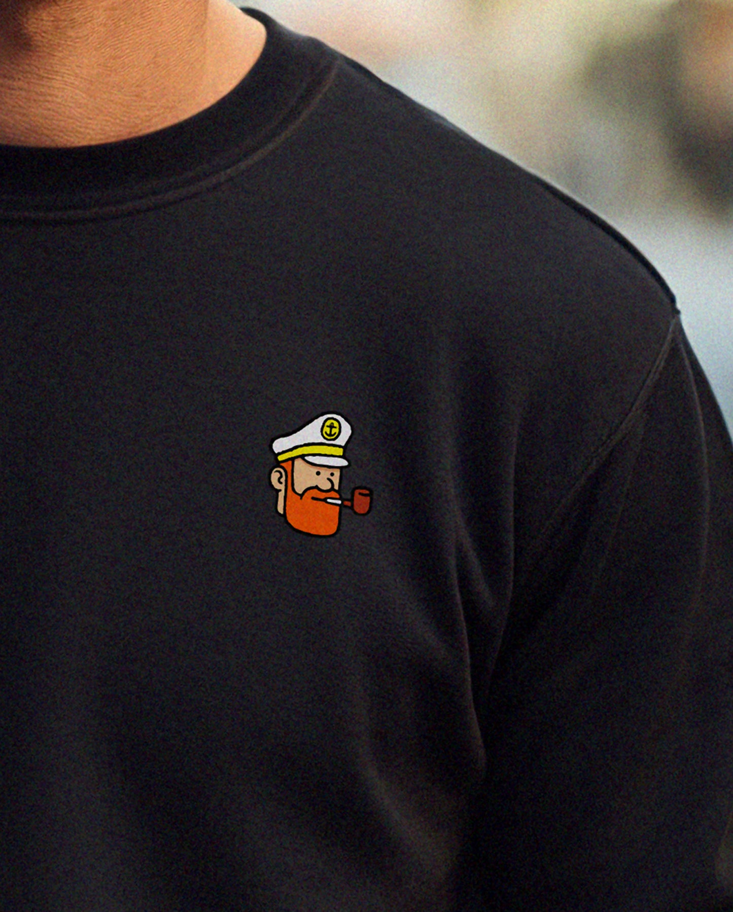 "The Captain" Black Sweatshirt